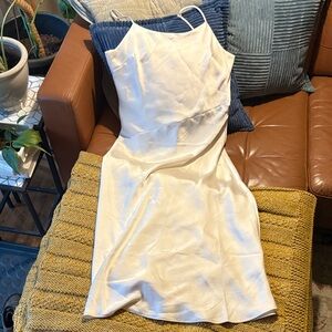 Express Cream Slip Dress